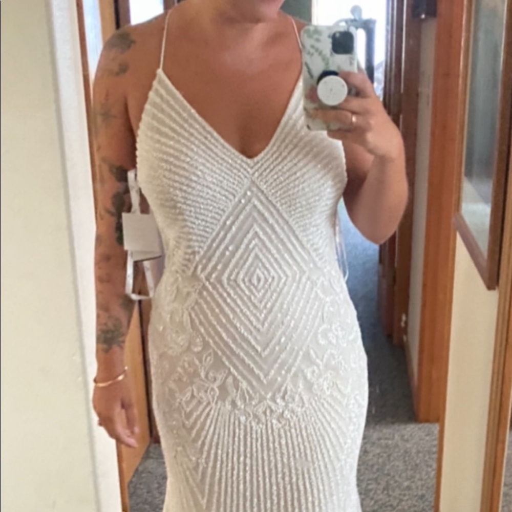 Size 4 David’s Bridal Wedding Dress, NEW